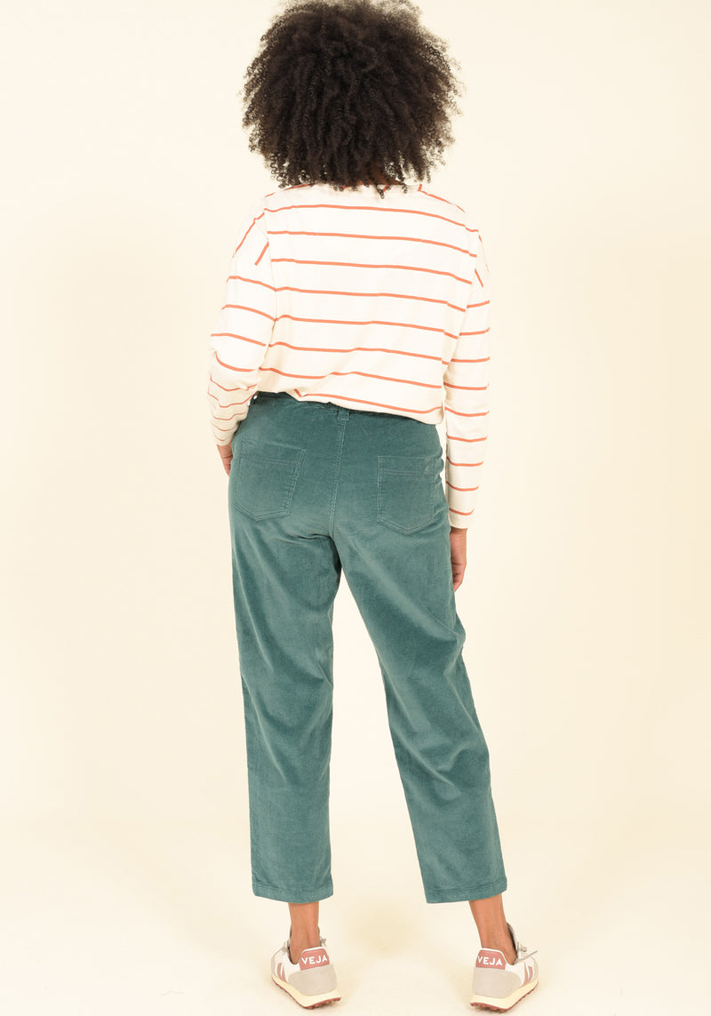 Pleated Cord Trouser