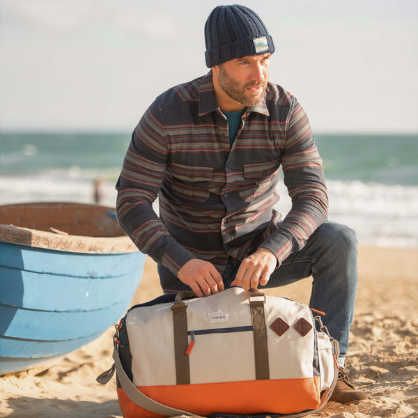 Mens Cotton Duffel Bag with Pockets Brakeburn
