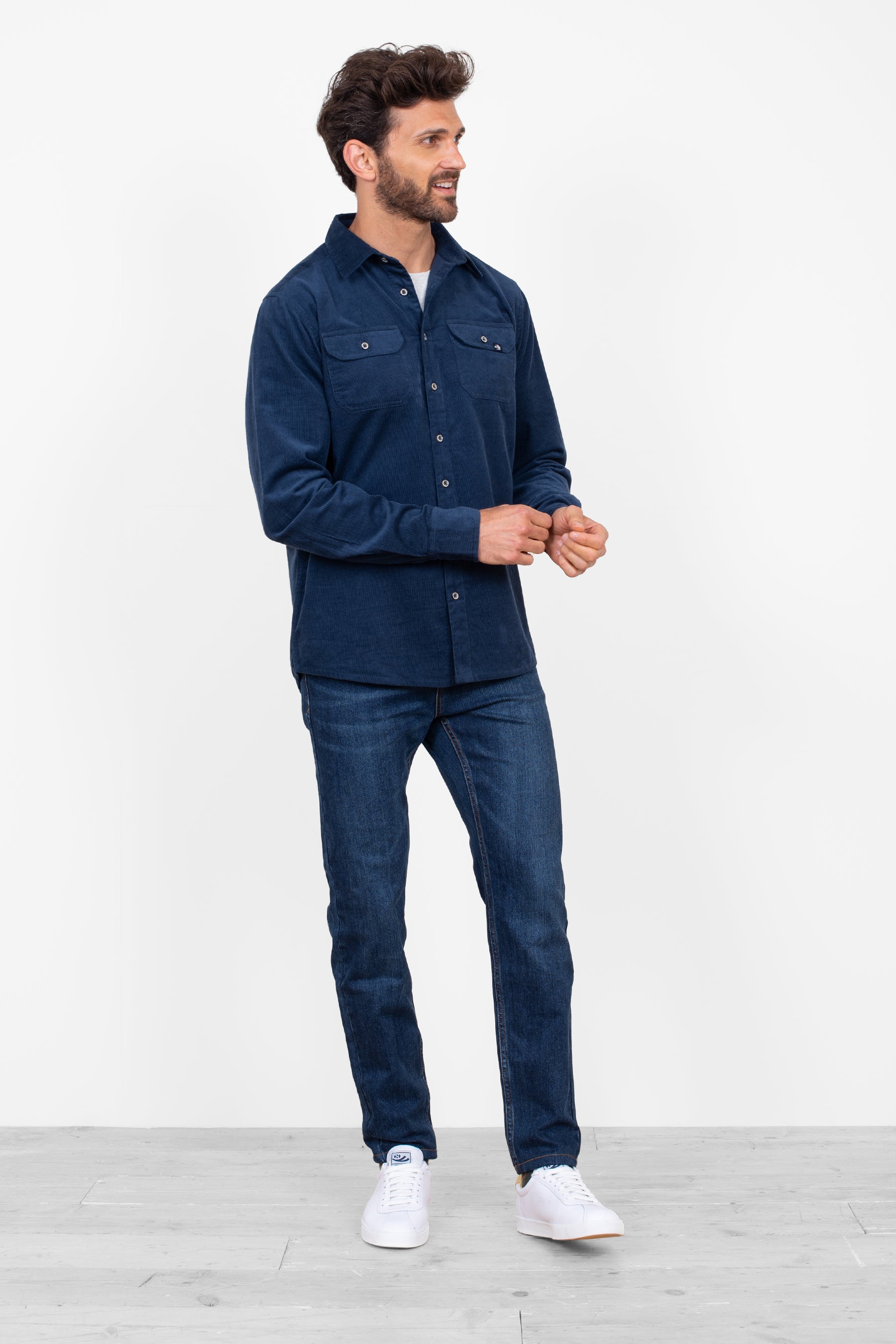 Navy Cord Shirt