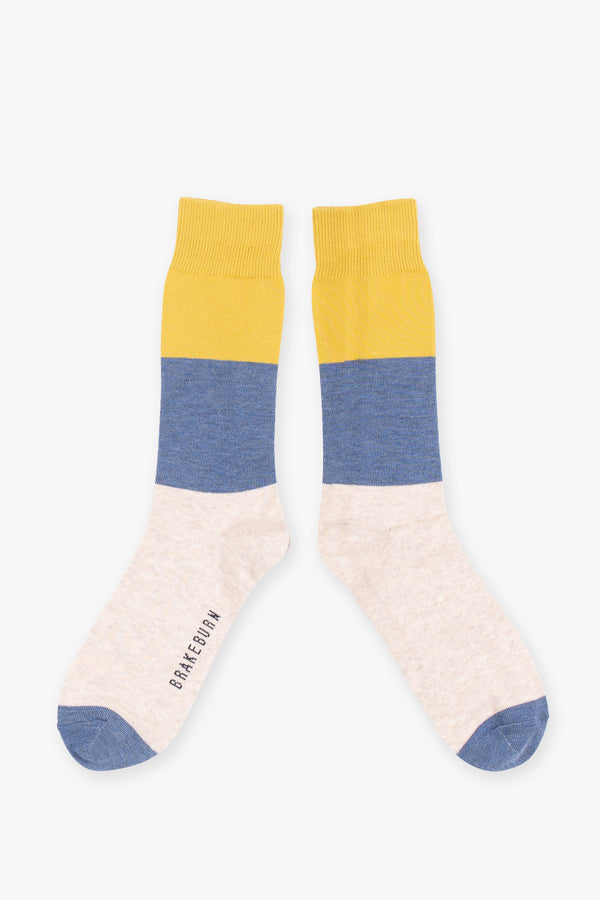 Oatmeal Colour Block Socks