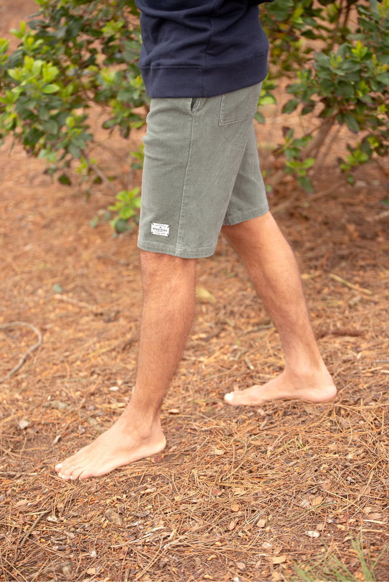 Khaki Corduroy Men's Shorts