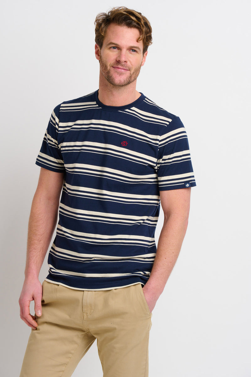 Men's Navy Stripe Tee