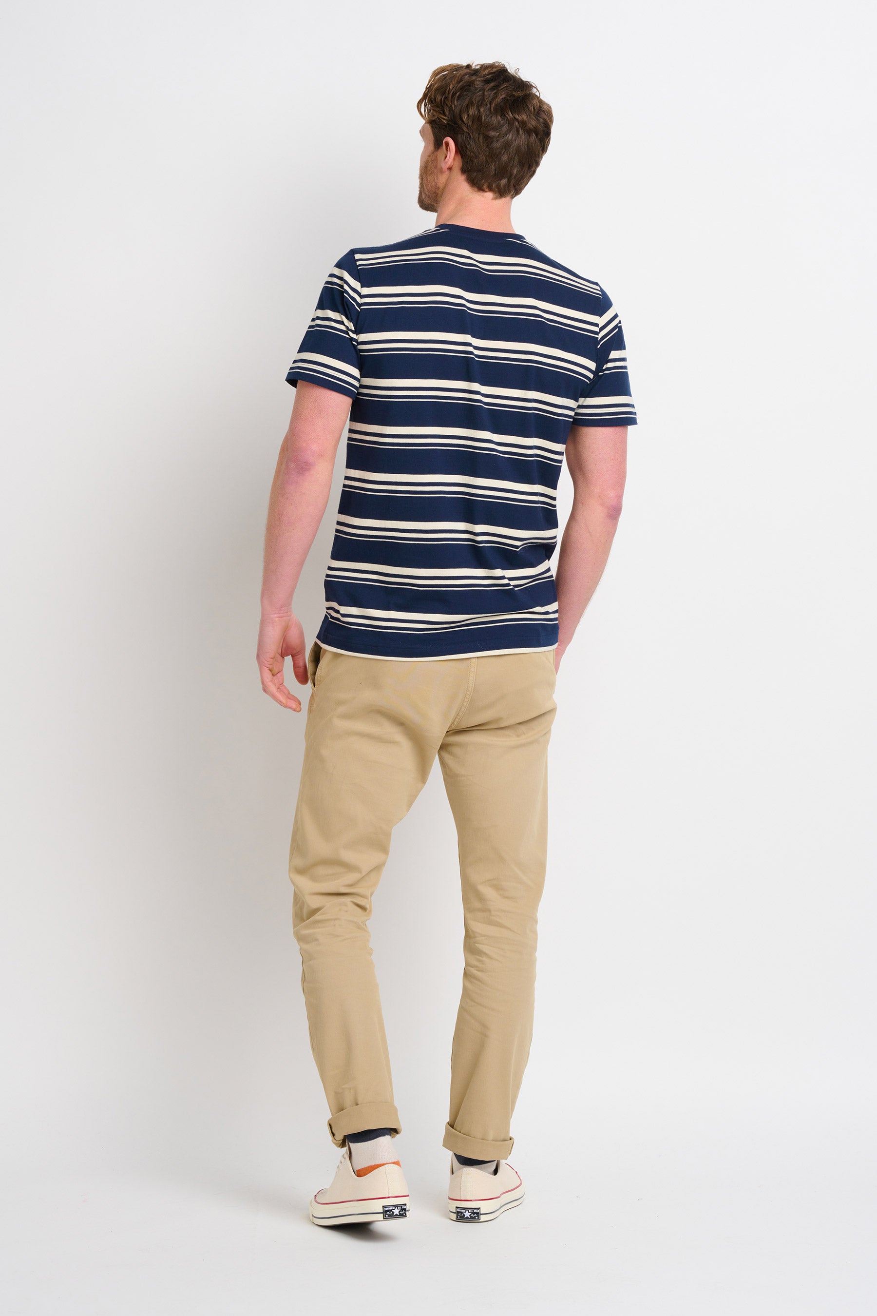 Men&#39;s Navy Stripe Tee