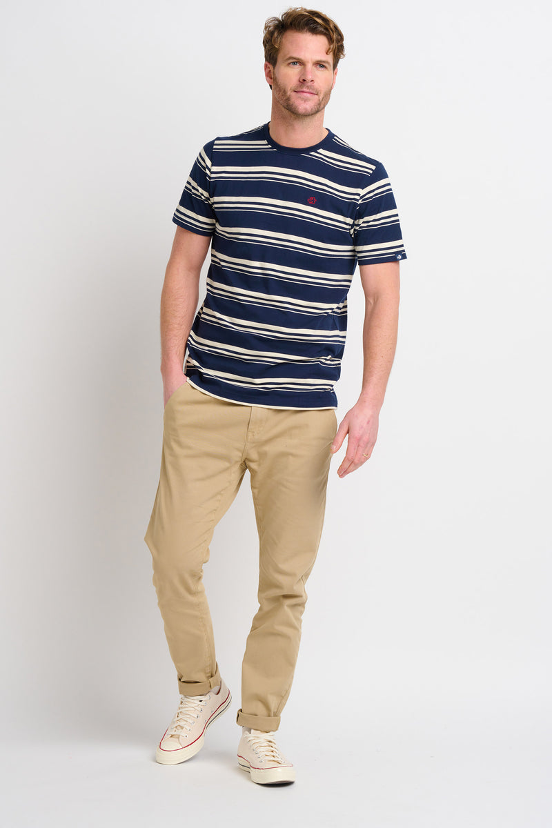 Men's Navy Stripe Tee