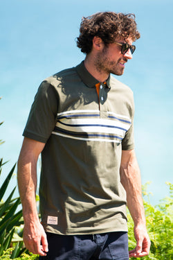 Chest Stripe Polo Shirt