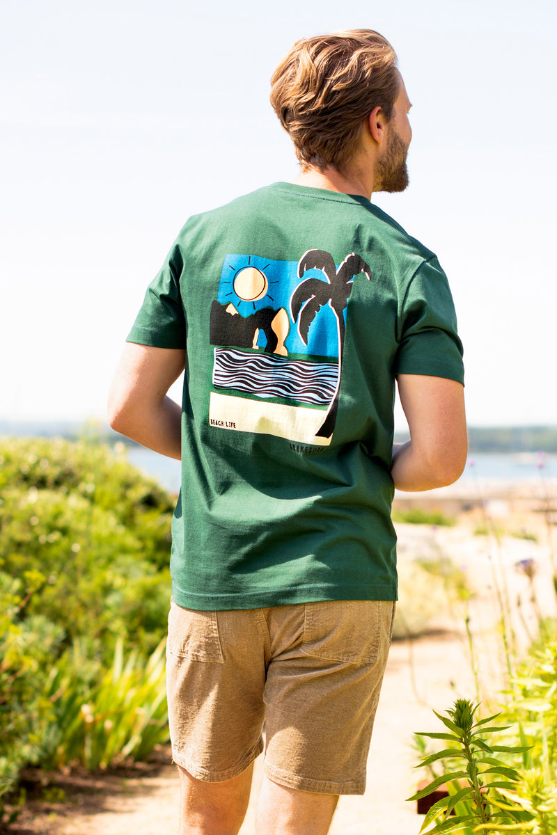 Landscape Lino Green Tee