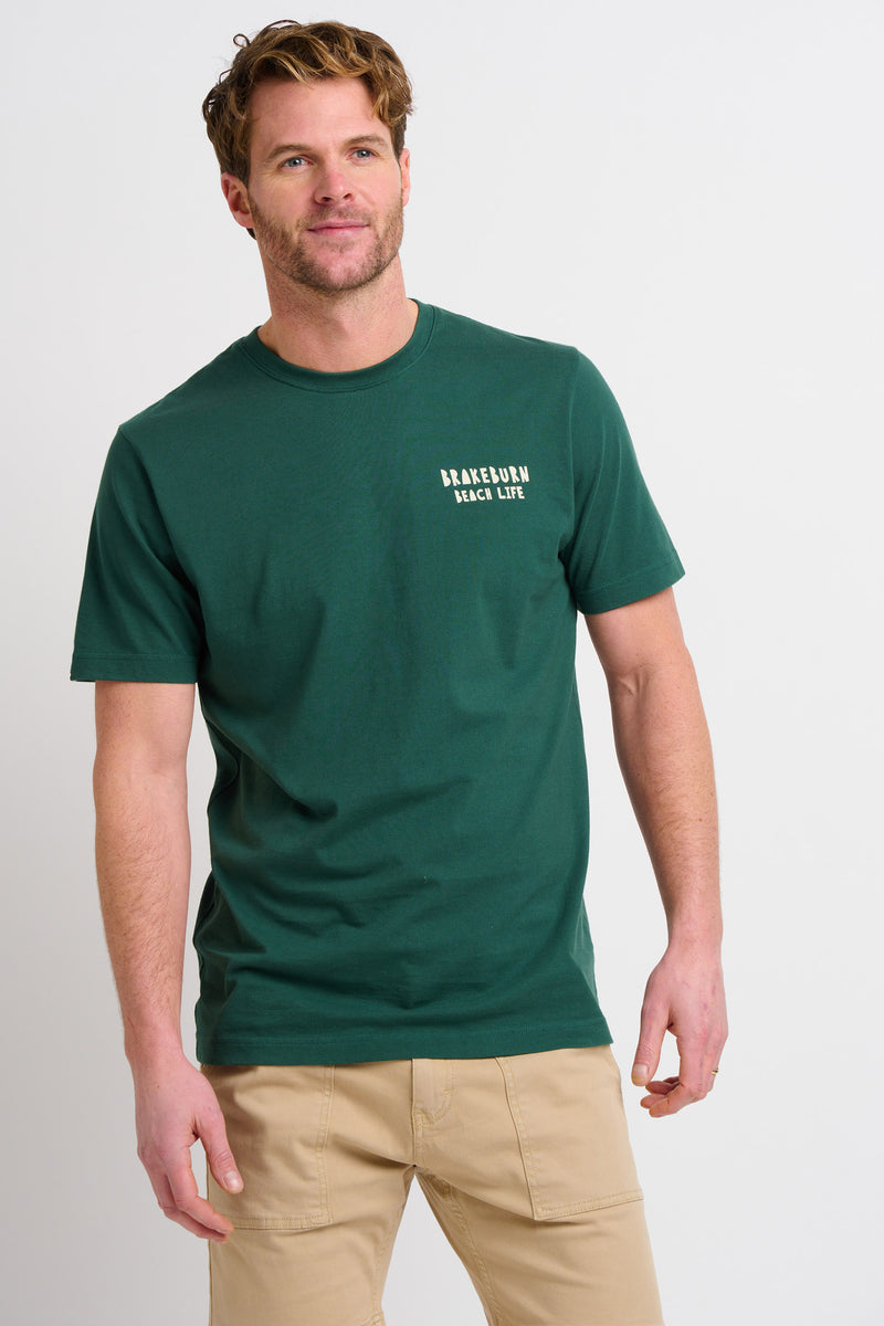 Landscape Lino Green Tee