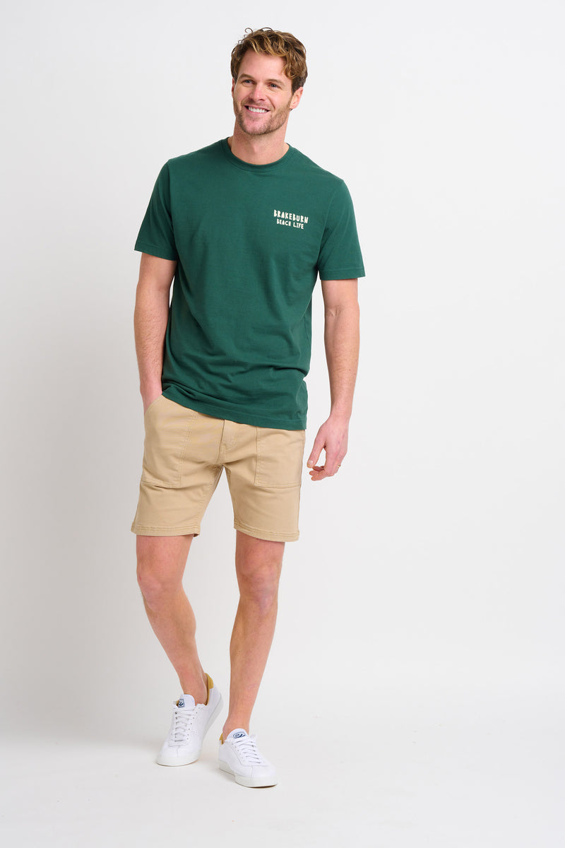 Landscape Lino Green Tee