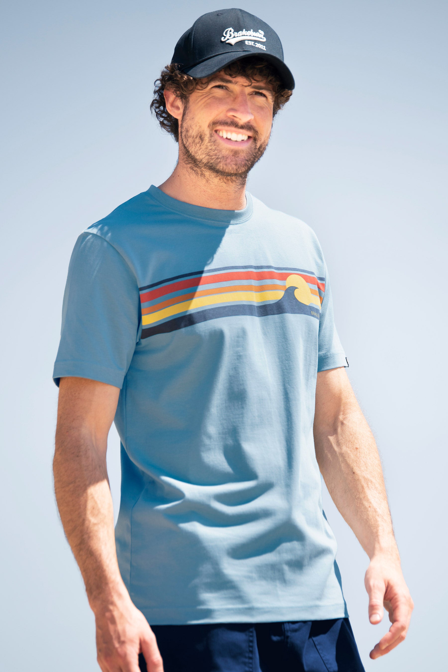 Retro Stripe Wave Tee