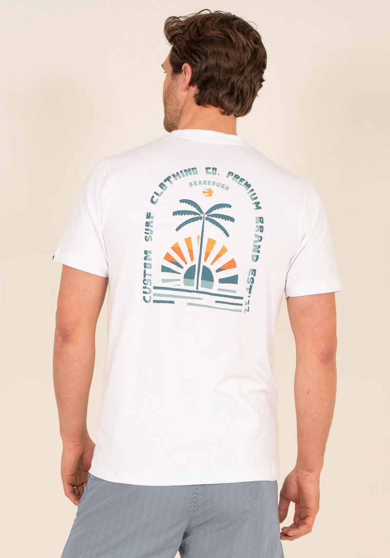 Organic Cotton Palm Print T-Shirt