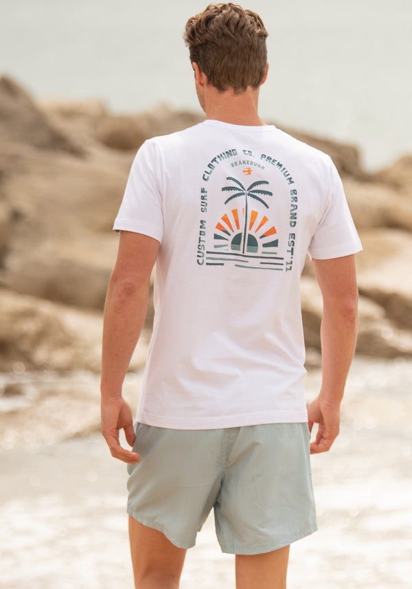 Organic Cotton Palm Print T-Shirt