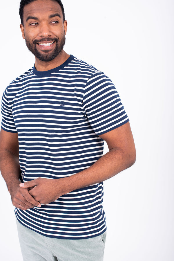 Navy Stripe Tee