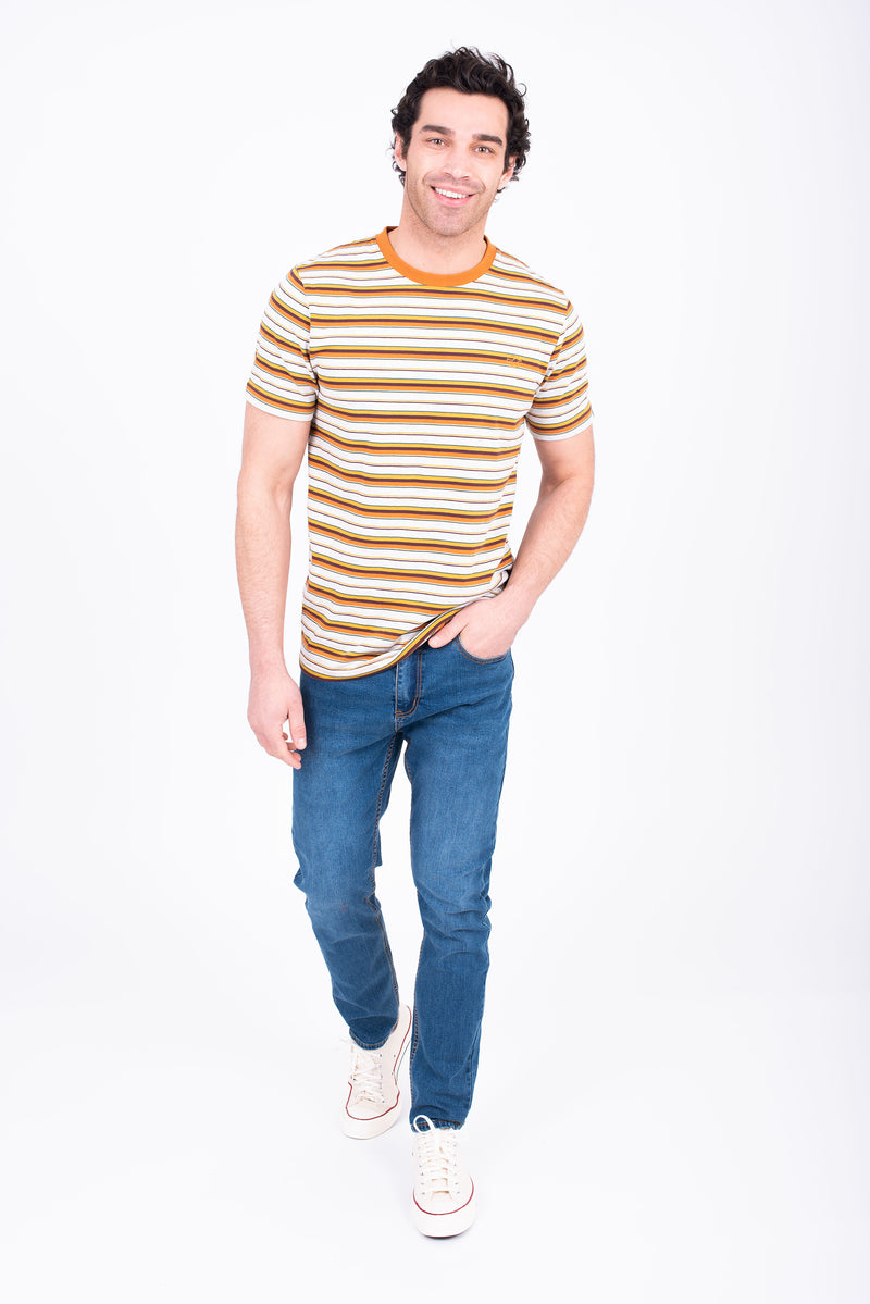 Ecru Striped Tee