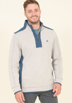 1/4 Sweat Mens Grey