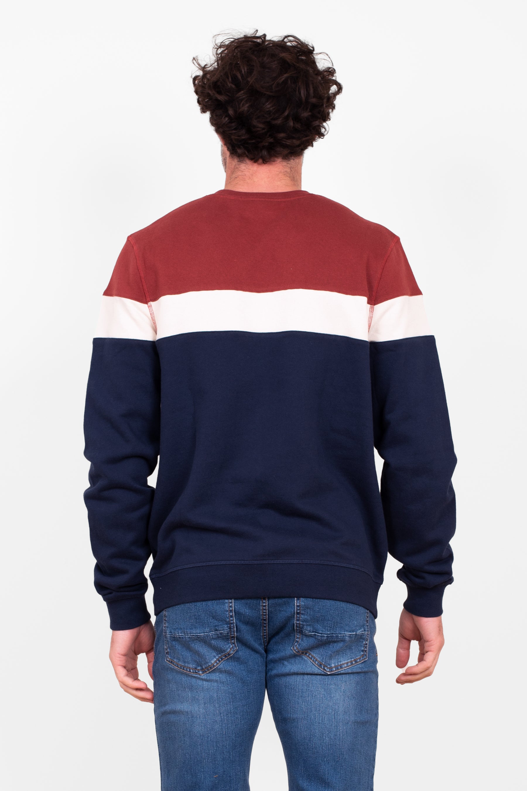 Colour Block Crew Neck Sweatshirt