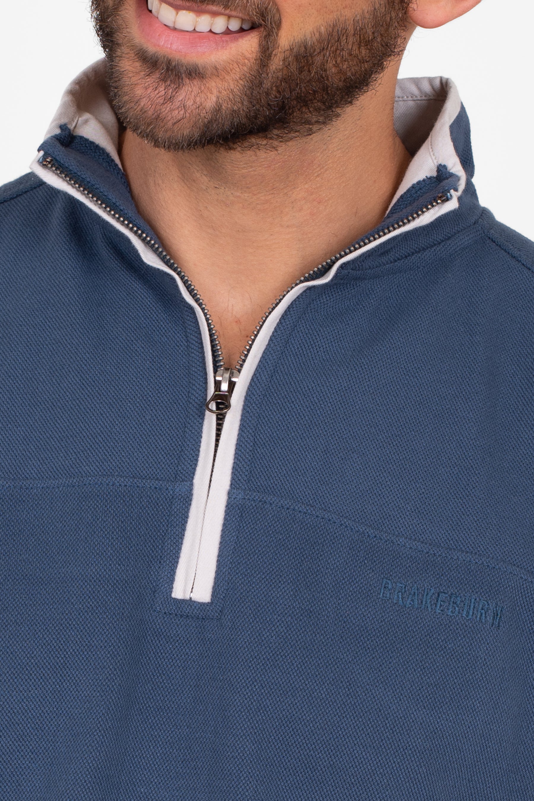 1/4 Zip Pique Sweatshirt