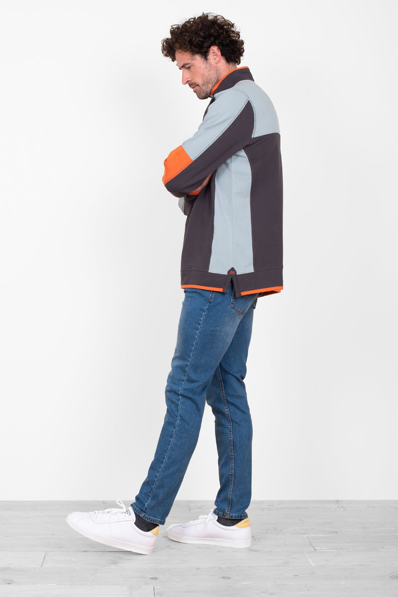 Colour Block 1/4 Zip