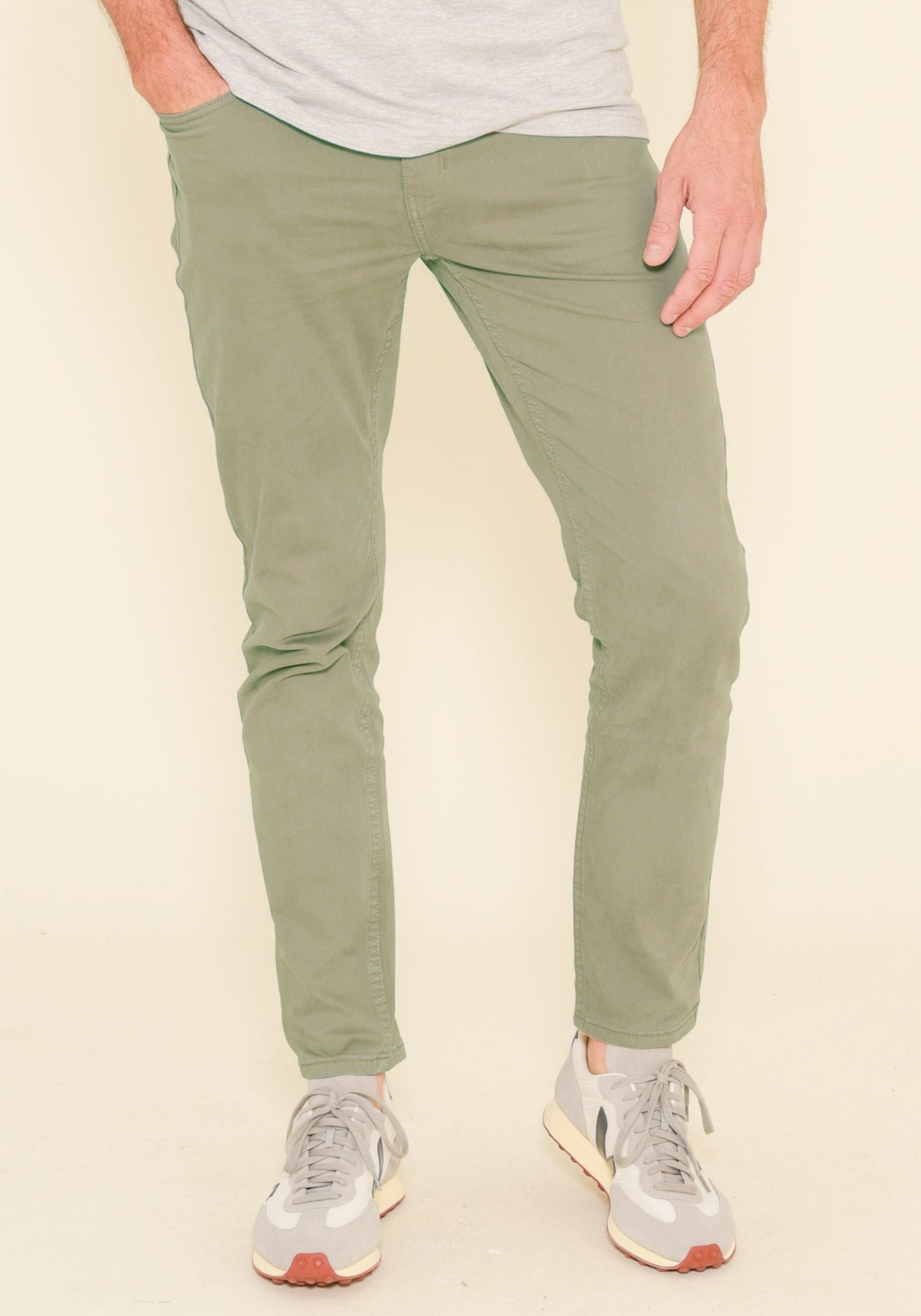 Garment Dye Trouser Green