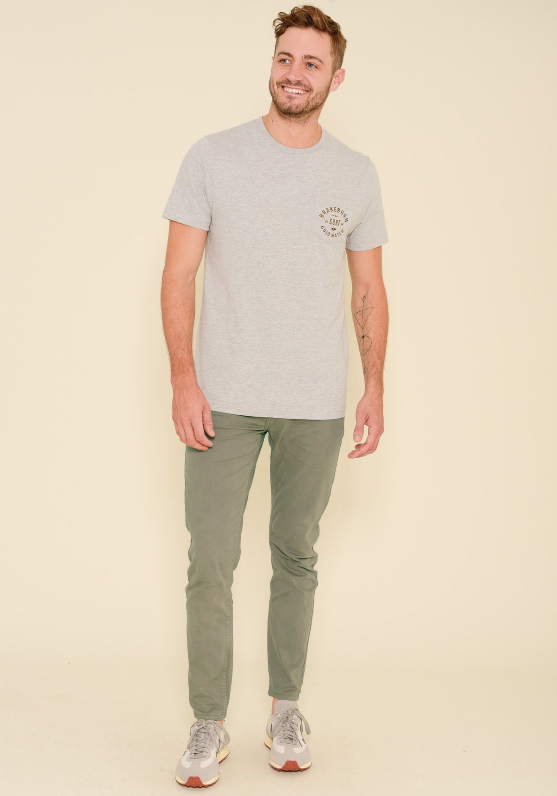 Garment Dye Trouser Green