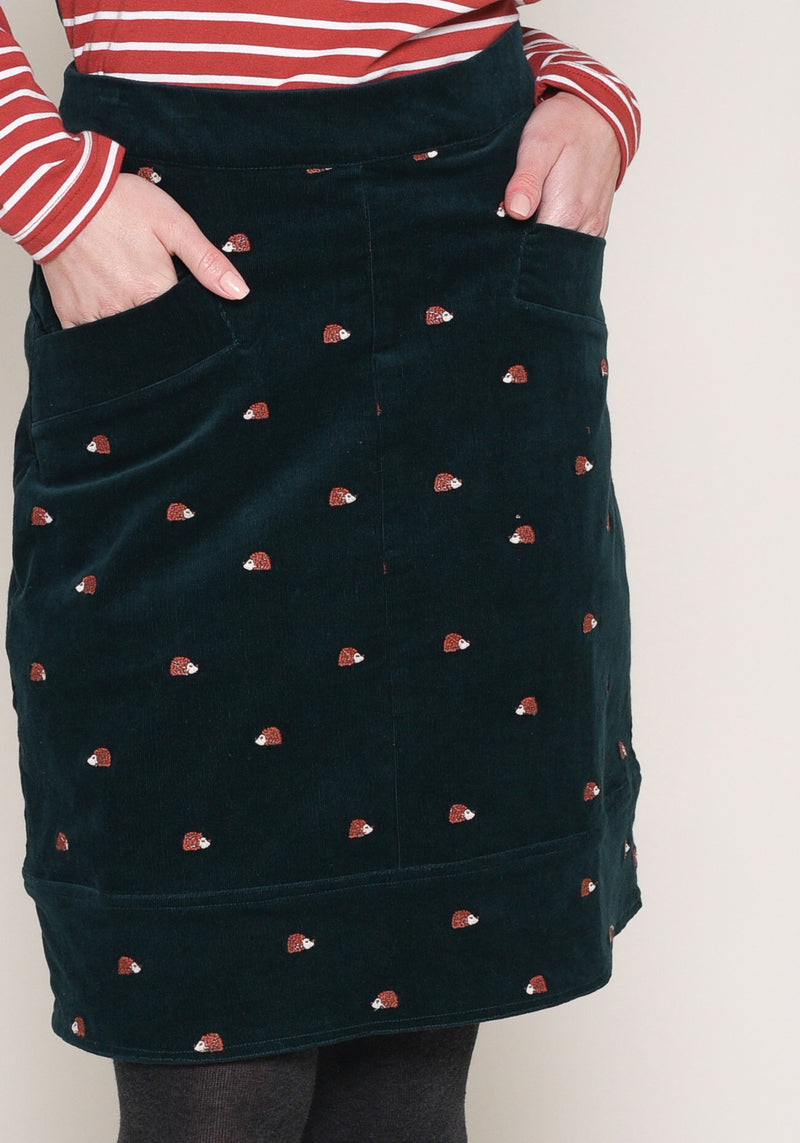 Embroidered Cord Skirt