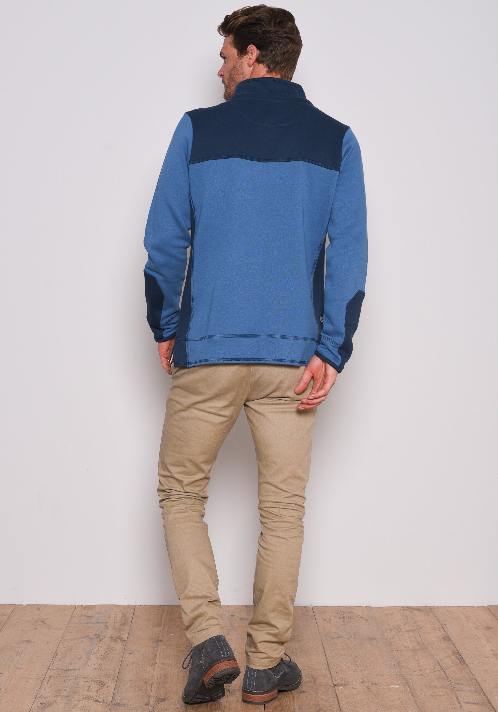 Contrast 1/2 Zip Sweat