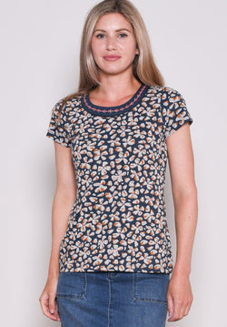 Petals Embroidered Tee