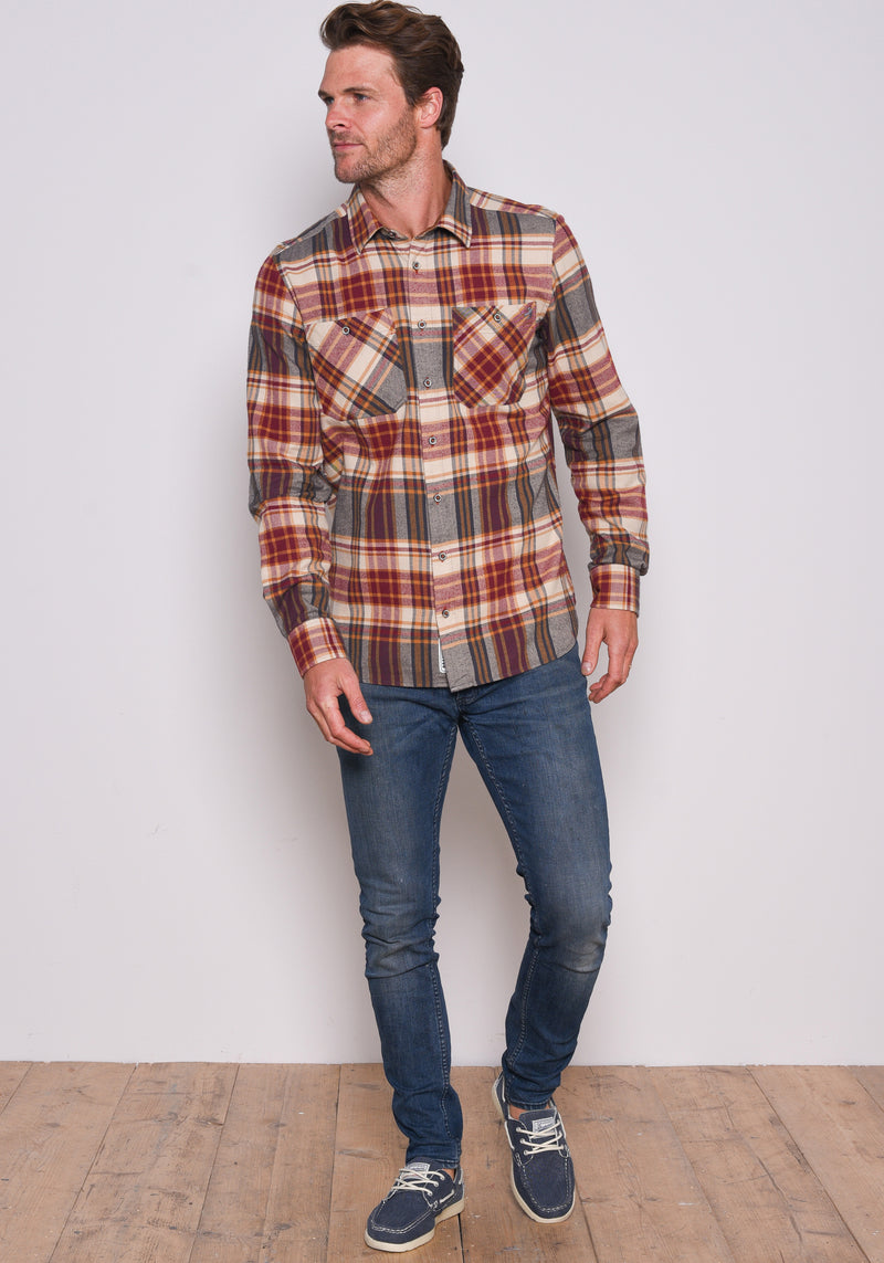 Red Checked Flannel Shirt