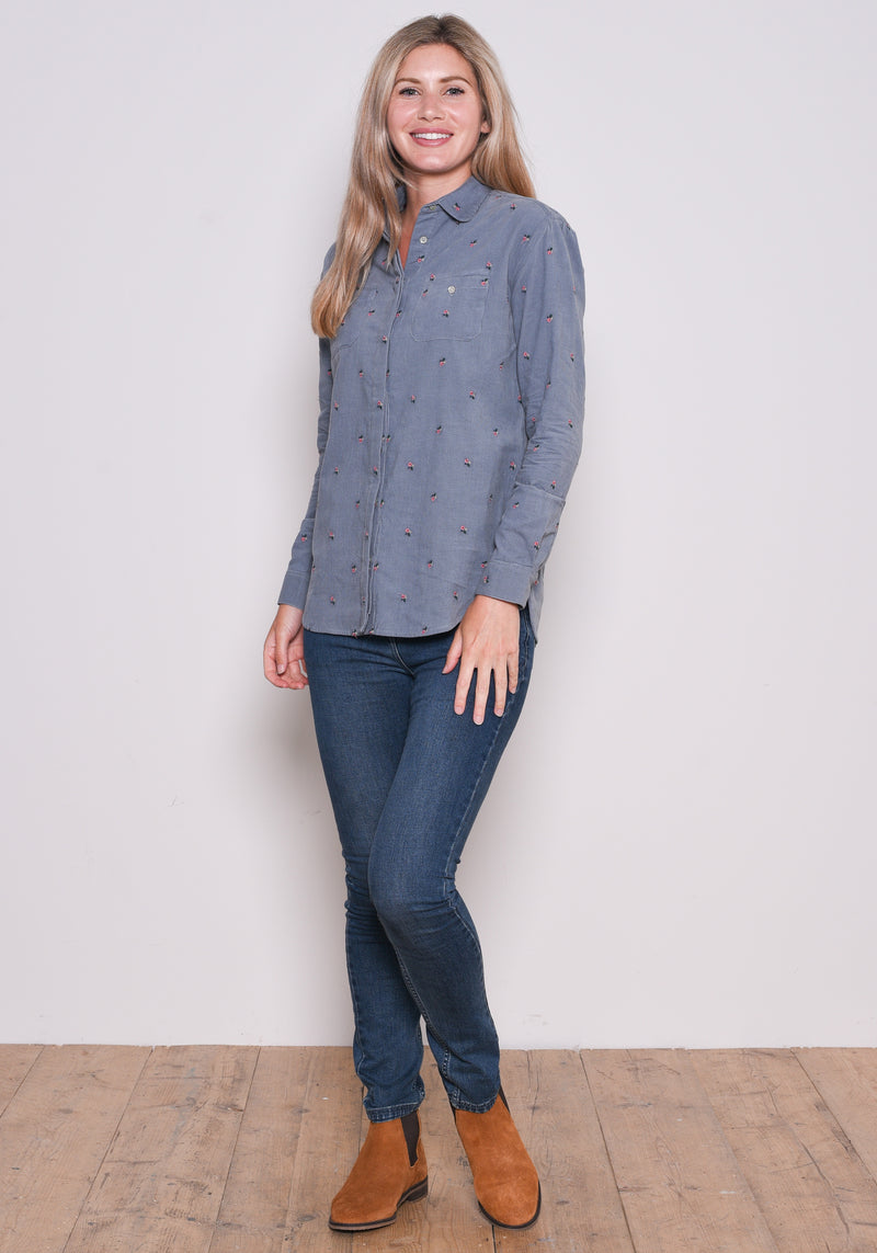 Embroidered Cord Shirt