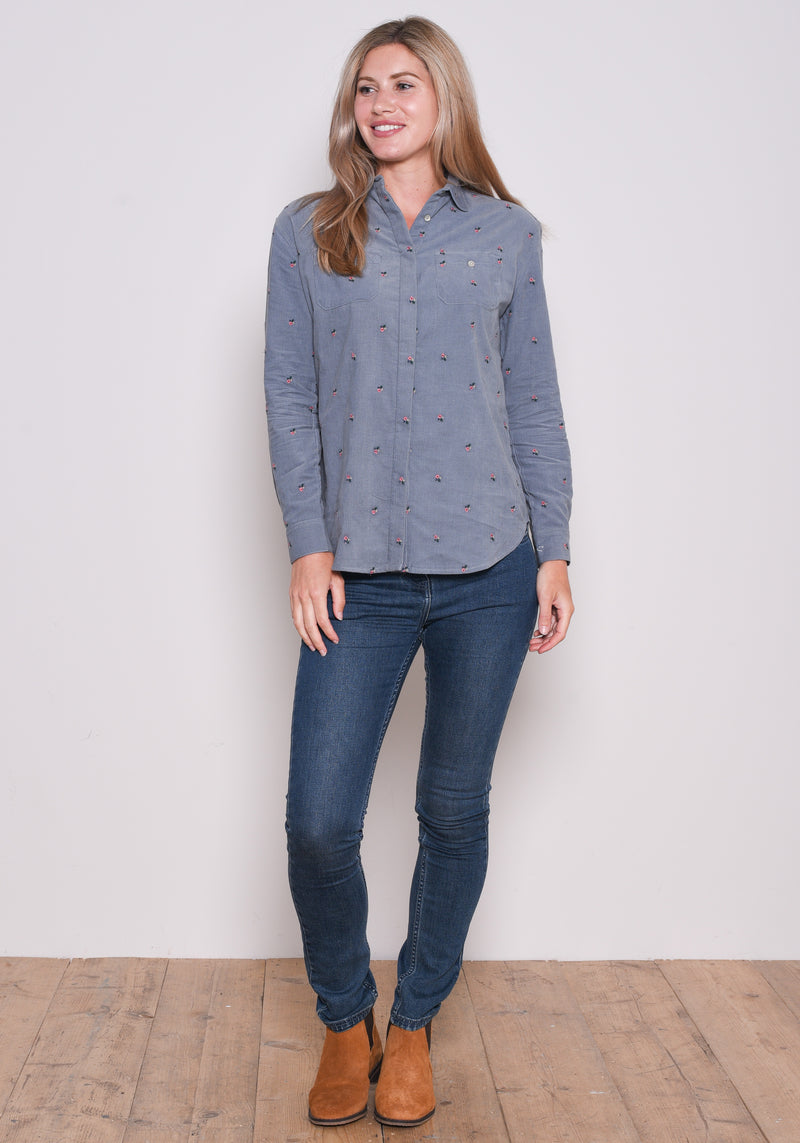 Embroidered Cord Shirt