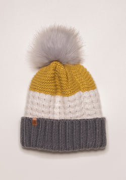 Colour Block Knit Hat