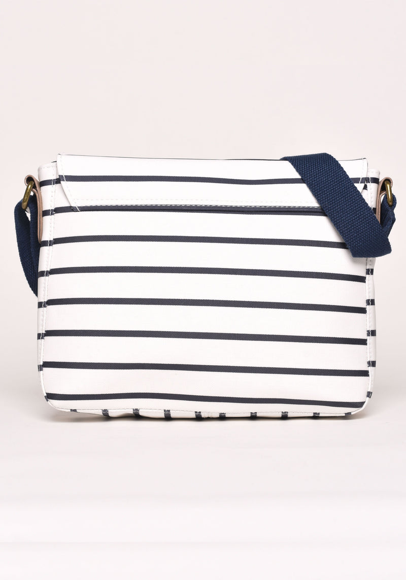 Stripe Saddle Bag