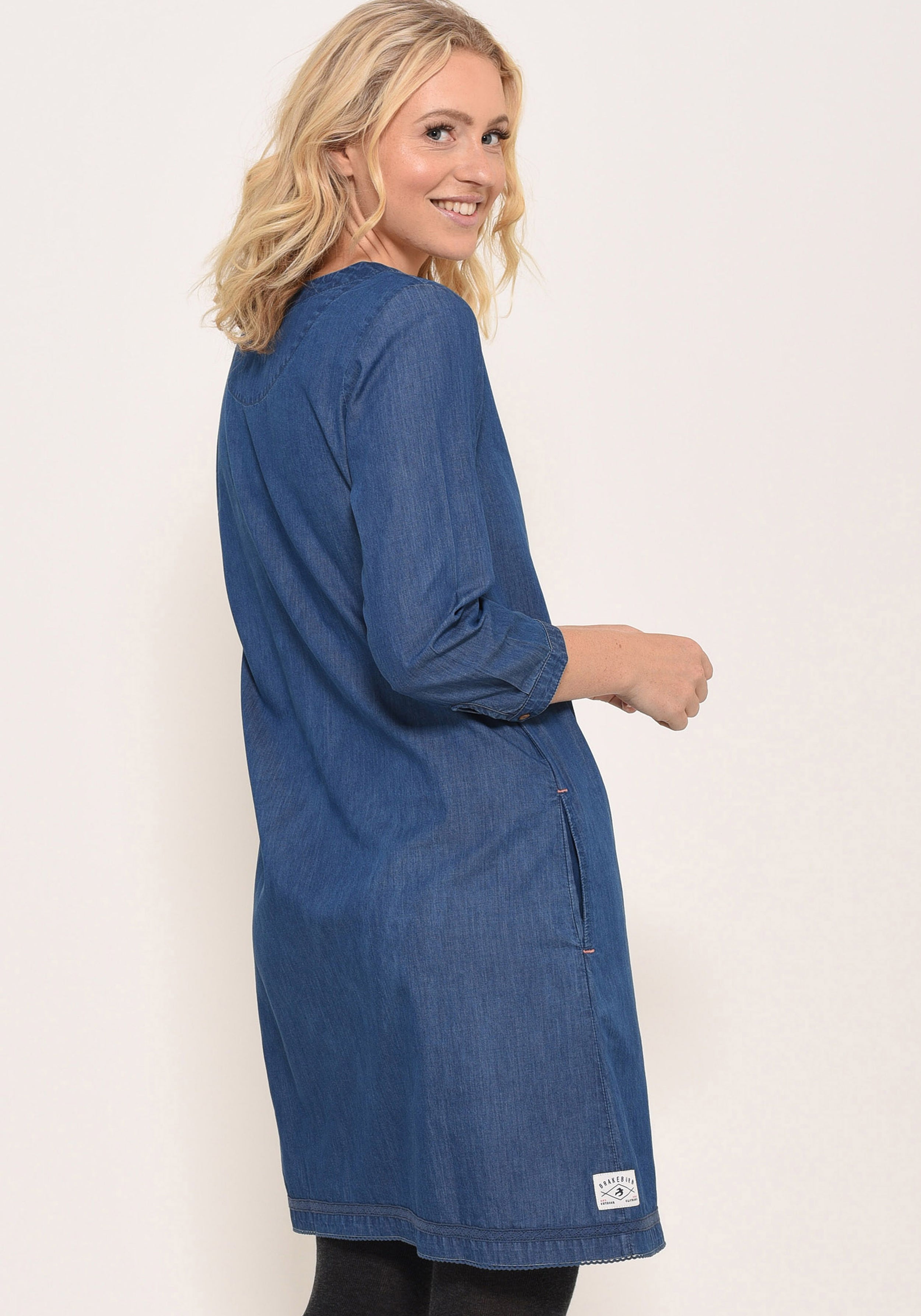 Denim Pleat Dress  Brakeburn