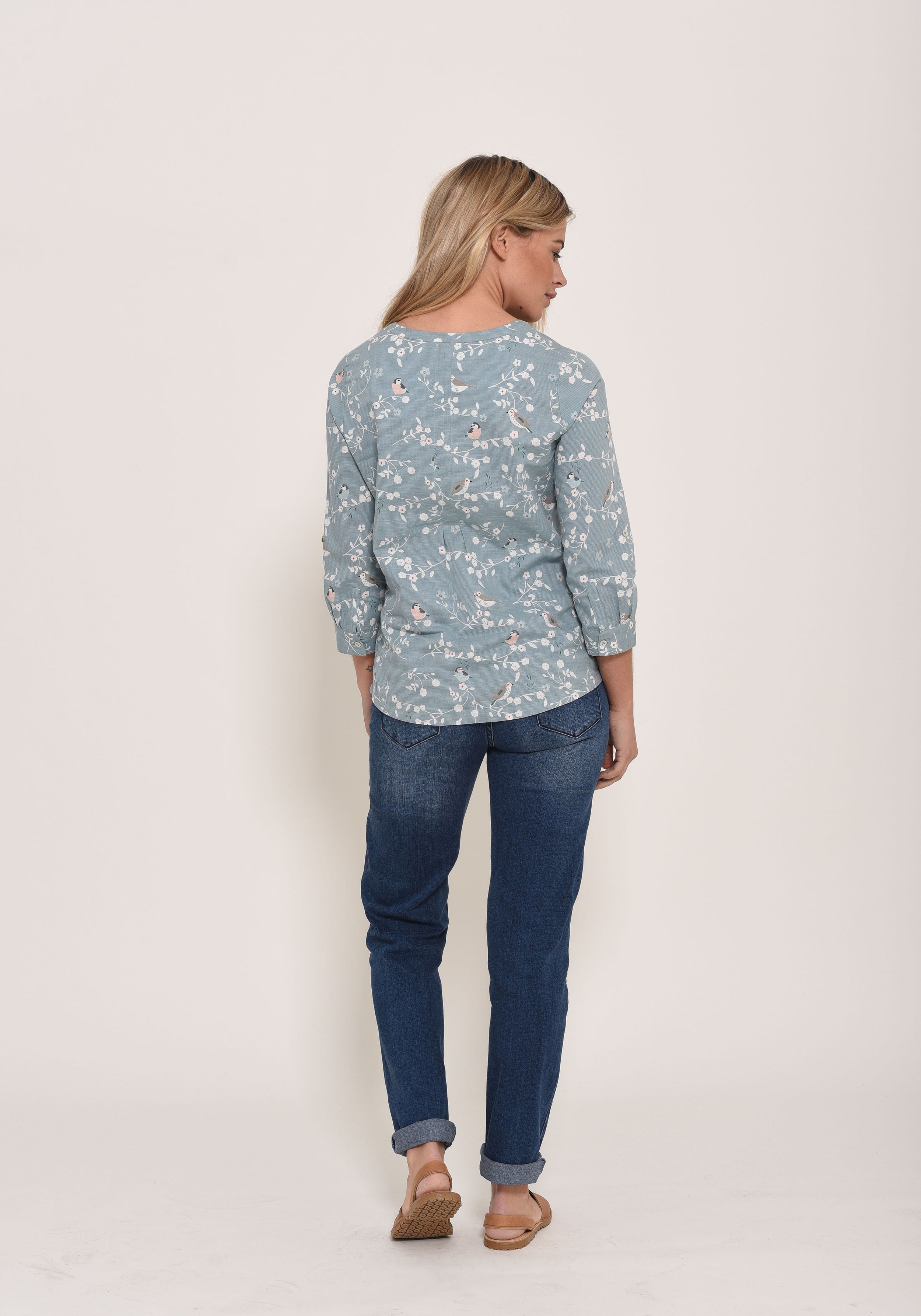 Birds Blossom Blouse