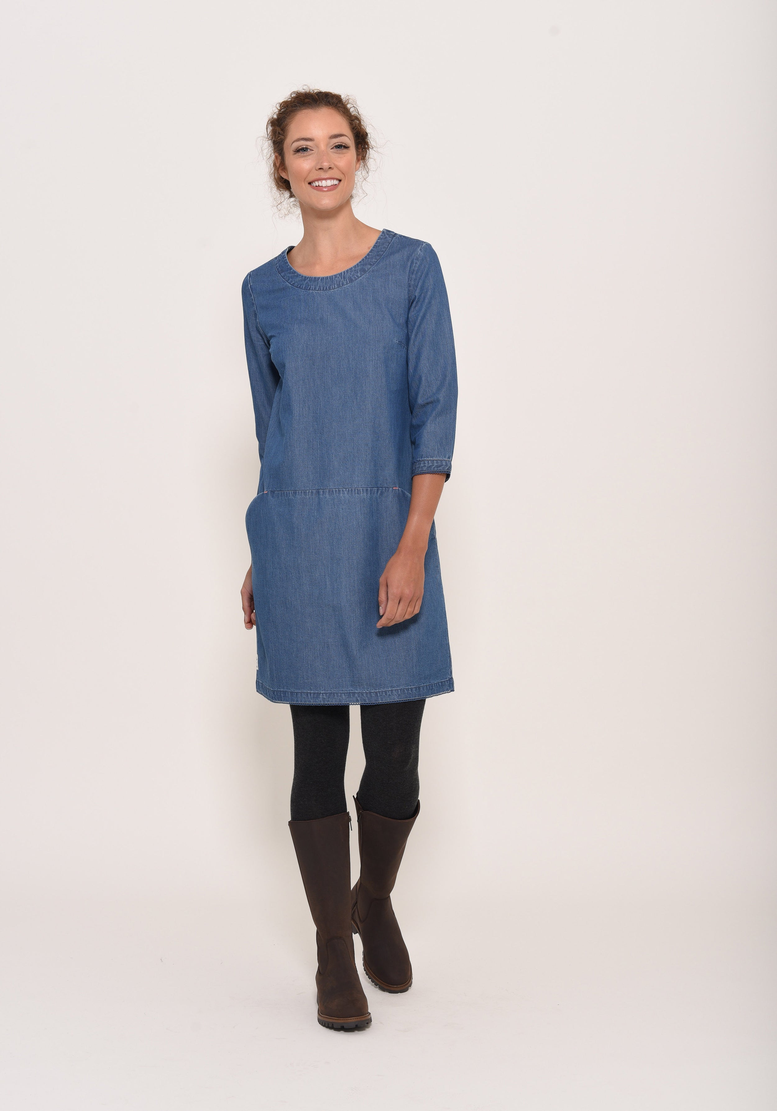 Denim Shift Dress – Brakeburn
