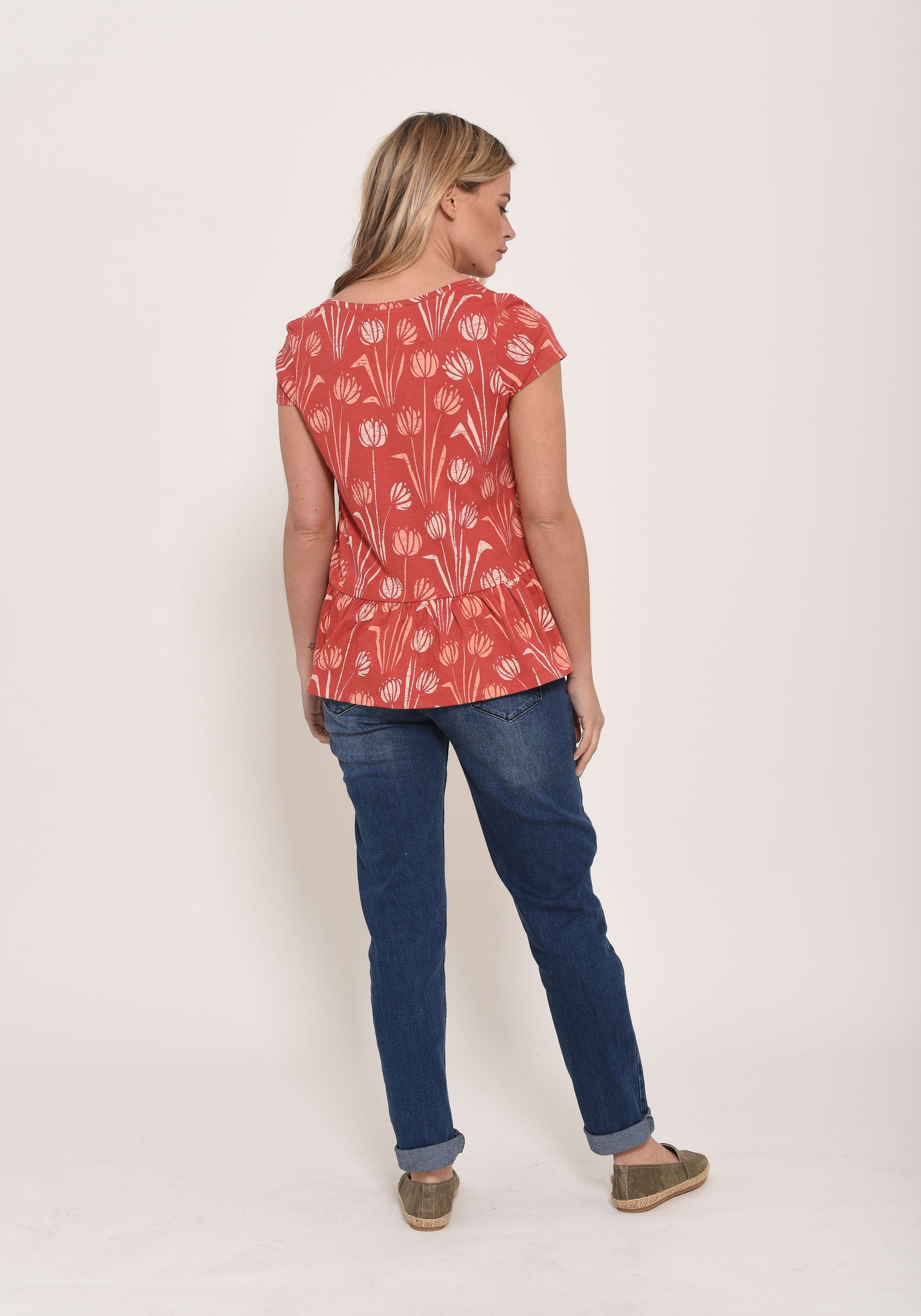 Water Reed Blouse Red