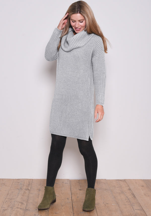 Chunky Roll Neck Jumper Dress